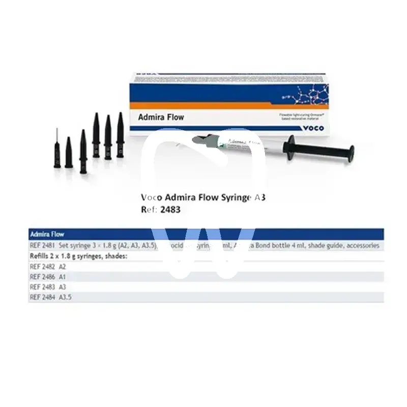 Admira flow seringues a3 2x1,8g composites et accessoires voco gmbh