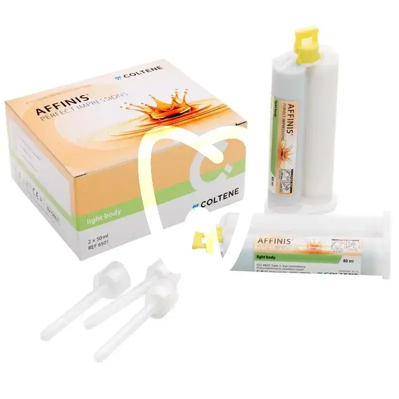 Affinis 50 light body 2x50ml matériaux d'empreinte coltene