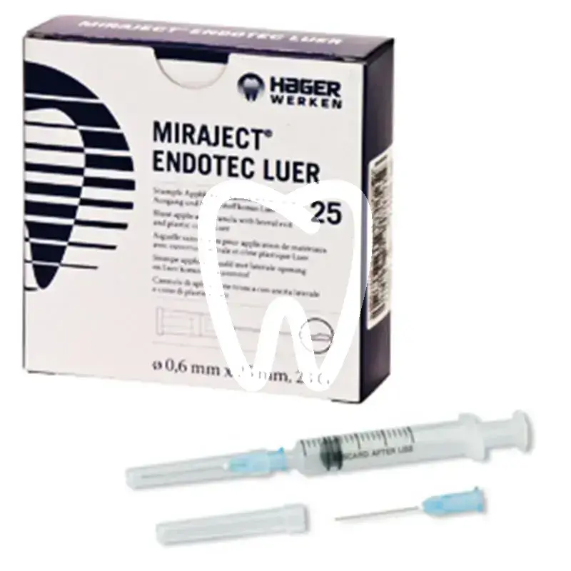 Aiguilles miraject endotec 0,6 x 25 mm.bleues 23g usage unique hager&werken