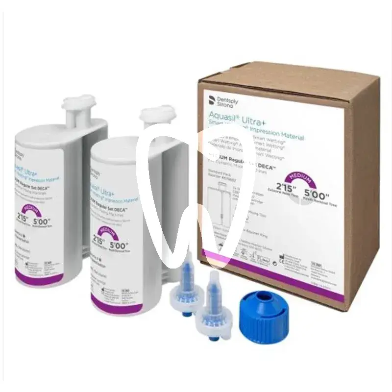 Aquasil ultra+ deca medium regular set 2x380ml matériaux d'empreinte dentsply sirona