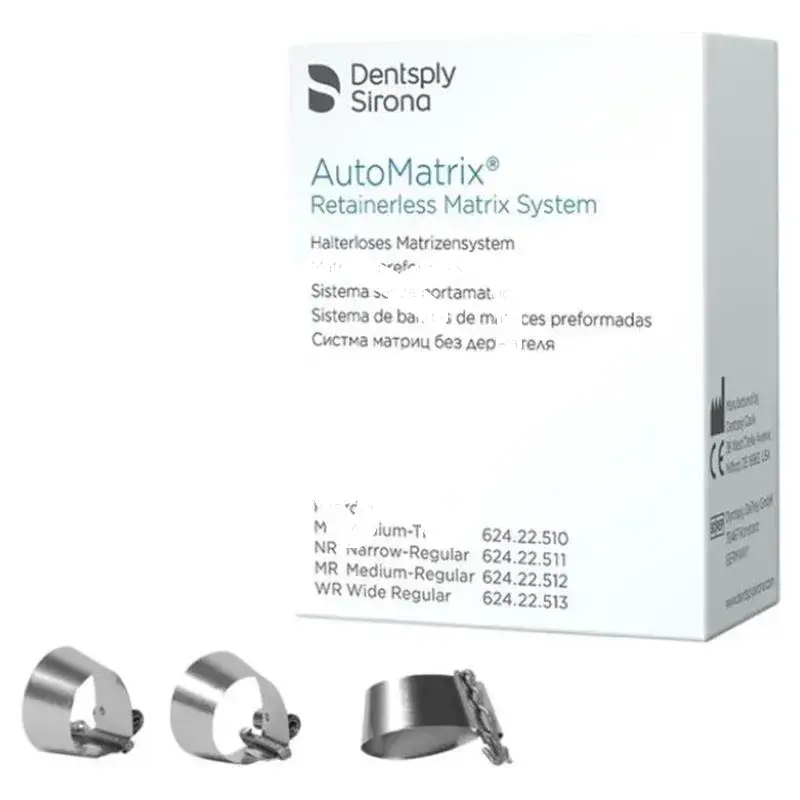 Automatrix matrices dentaires, 72 pcs matrices et coins dentsply sirona