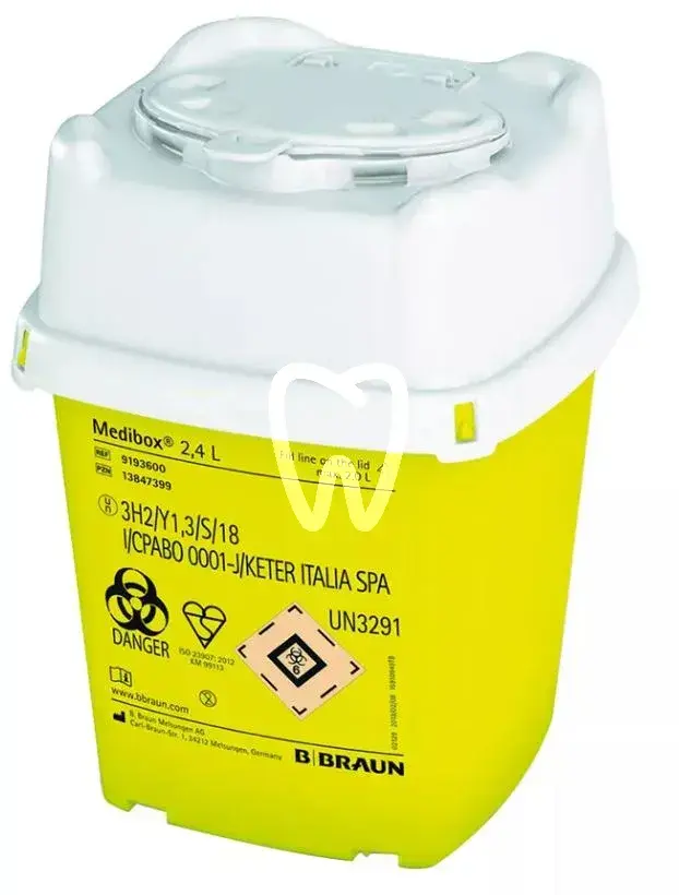 B. braun medibox – collecteur de déchets médicaux piquants et tranchants, 2,4 l / 4,7 l / 5,7 l, 1pc anesthésie b.braun medical