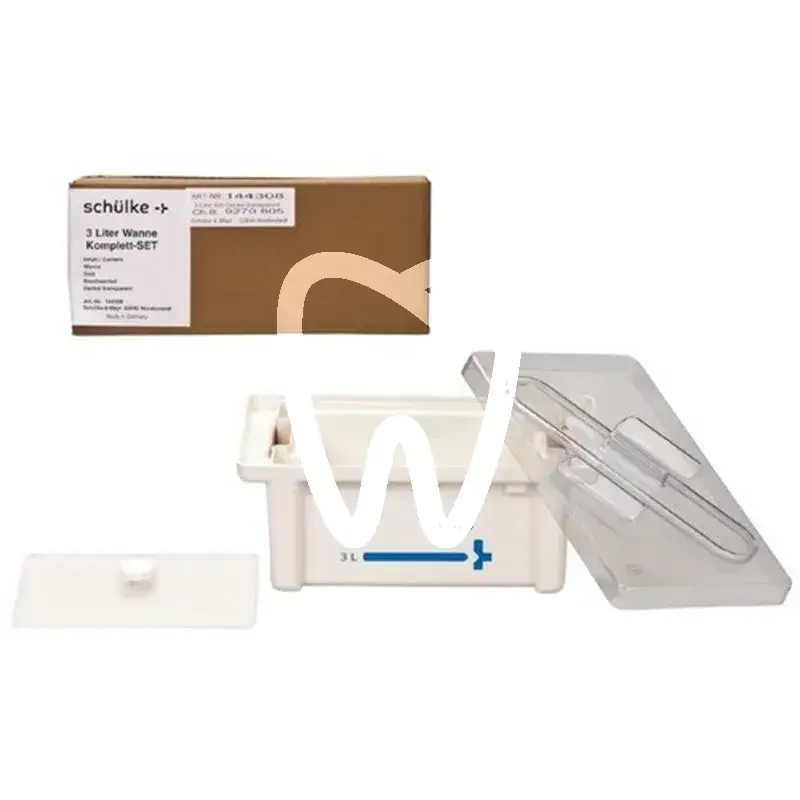 Bac de trempage instruments 3l + couvercle transp. nettoyage et désinfection schulke & mayr