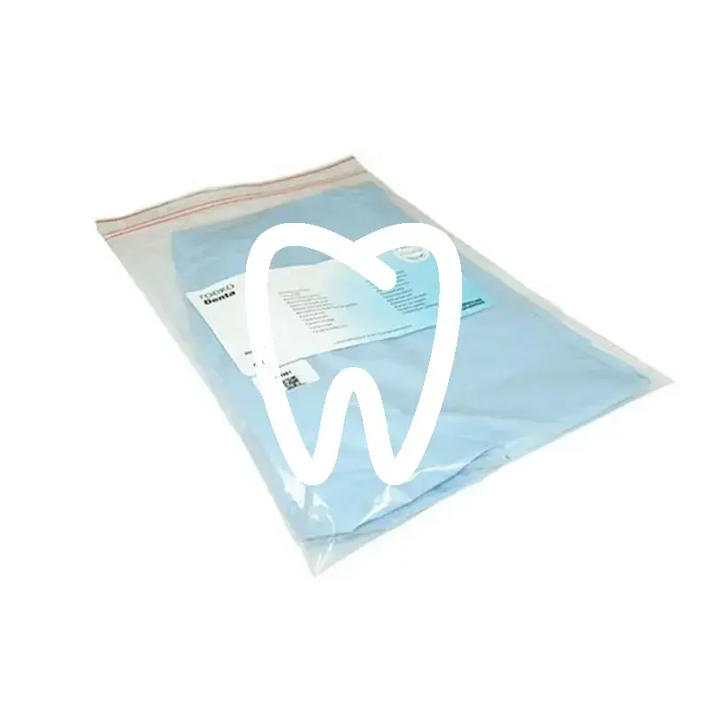 Bavoir-protection lavable bleu 70x58 cm usage unique roeko