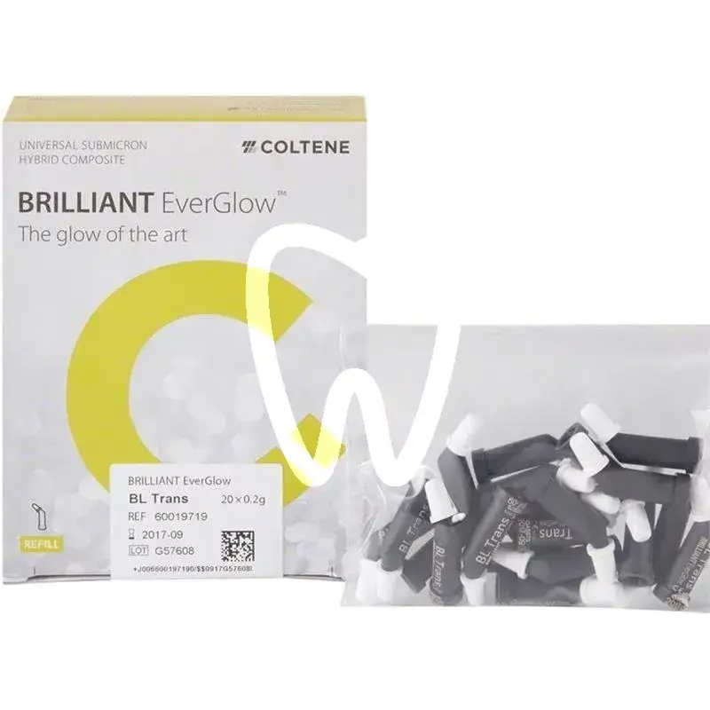 Brilliant everglow bl trans.20x0,2g tips composites et accessoires coltene
