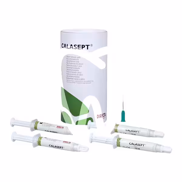 Calasept® seringue– pâte d’hydroxyde de calcium, 4 × 1,5 g ciments nordenta