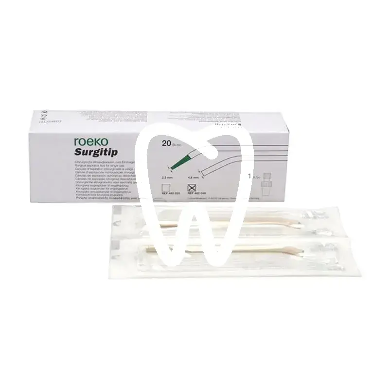 Canules aspiration surgitip stér. 4,8mm, 20pcs usage unique roeko