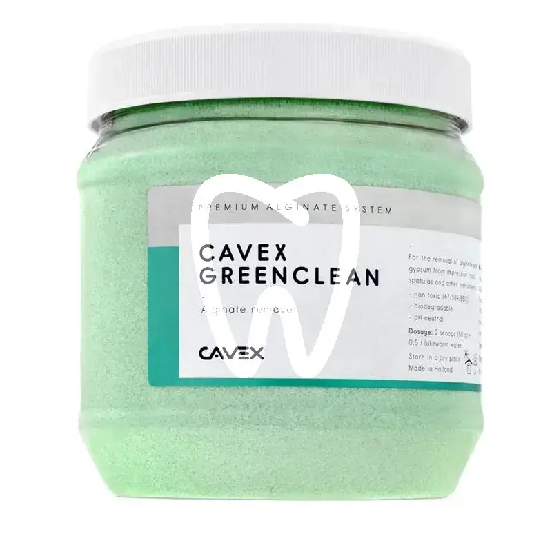 Cavex green clean nettoyant porte-empreinte 1kg nettoyage et désinfection cavex