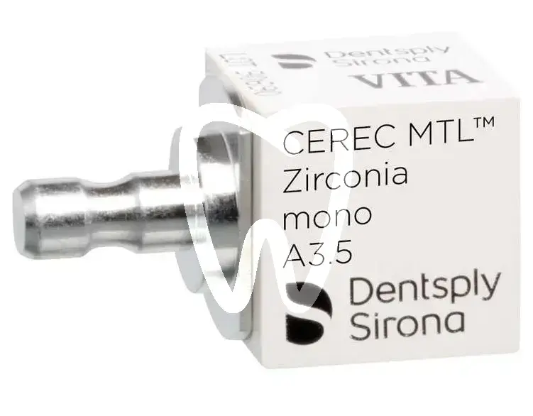 Cerec bloc zirconia mtl mono a3,5 4u cfao dentsply sirona