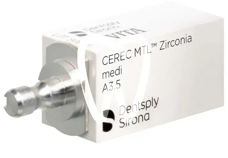 Cerec mtl zirconia a3.5 medi, 4pcs cfao dentsply sirona