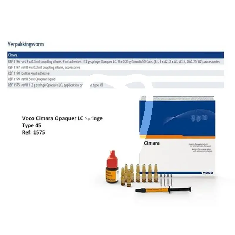 Cimara opaker lc seringue 1,2g composites et accessoires voco gmbh
