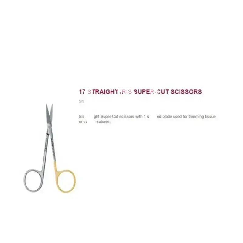Ciseaux 17-11,5cm droits sb iris pcs instruments hu friedy