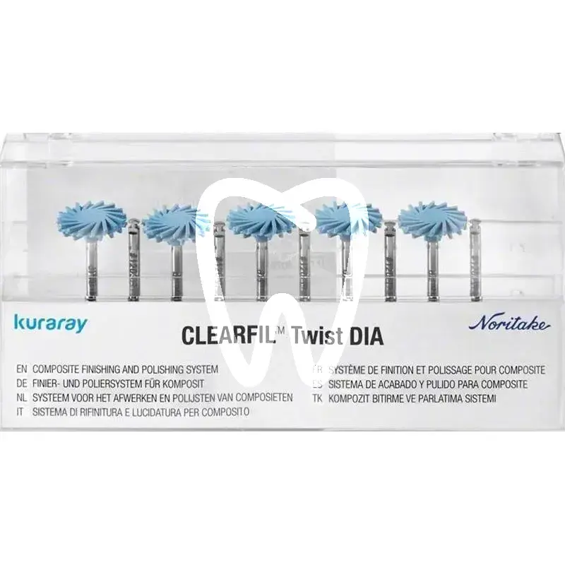 Clearfil twist dia high 10mm refill, 10pcs matériel de polissage kuraray dental
