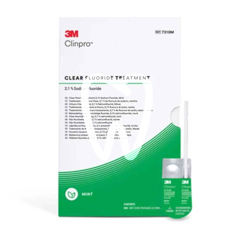 Clinpro clear menthe 100 unidose prévention solventum