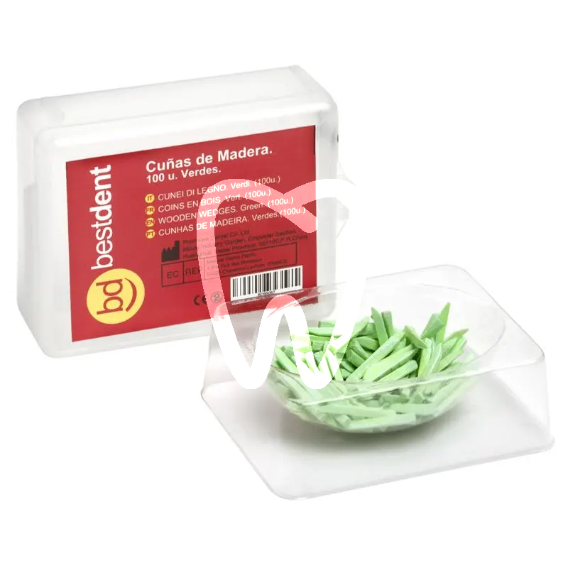 Coins interdentaires verts (100pcs) matrices et coins bestdent