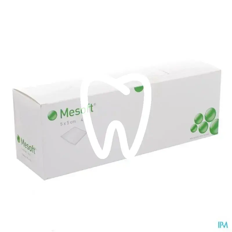 Mesoft gaaskompres 5x5cm. steril. 75x2st. einwegartikel molnlycke