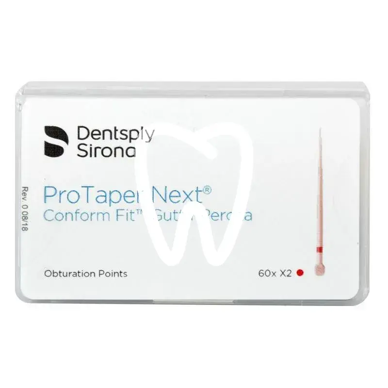 Conform fit gp pour protaper next x2, 60pcs endodontie dentsply sirona