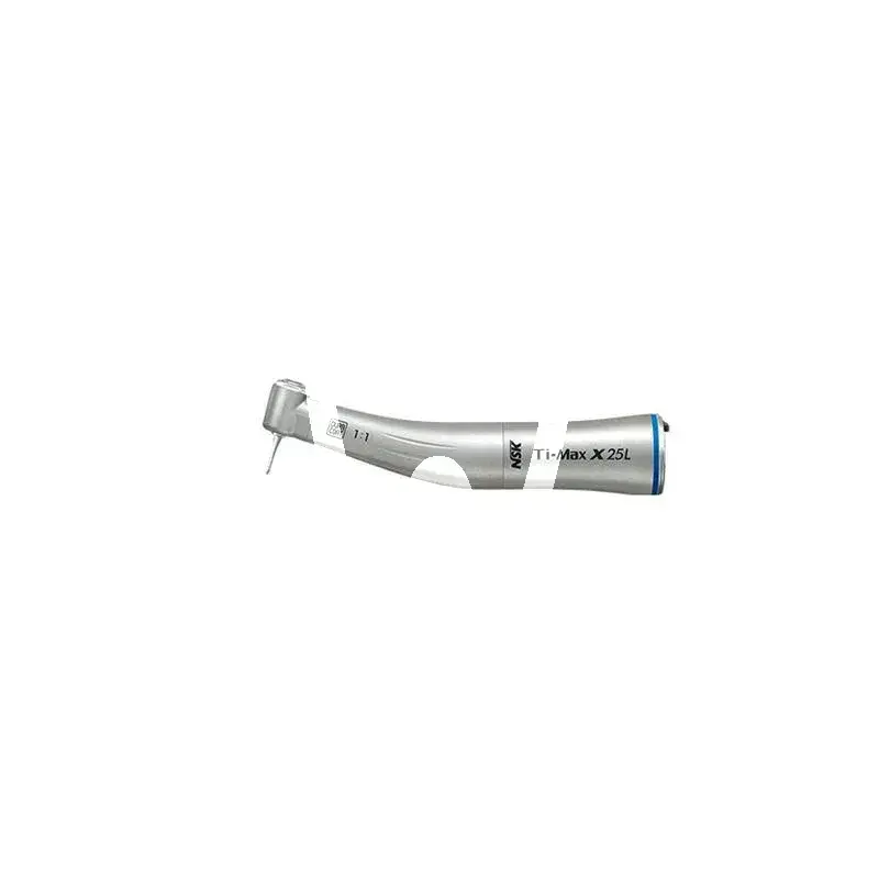 Contre-angle ti-max x25l 1:1 nsk bague bleu rapport direct avce lumiere cabinet nsk