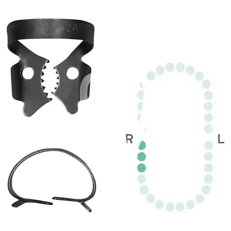 Crampon à digue 12a doite bl.line digue hu friedy