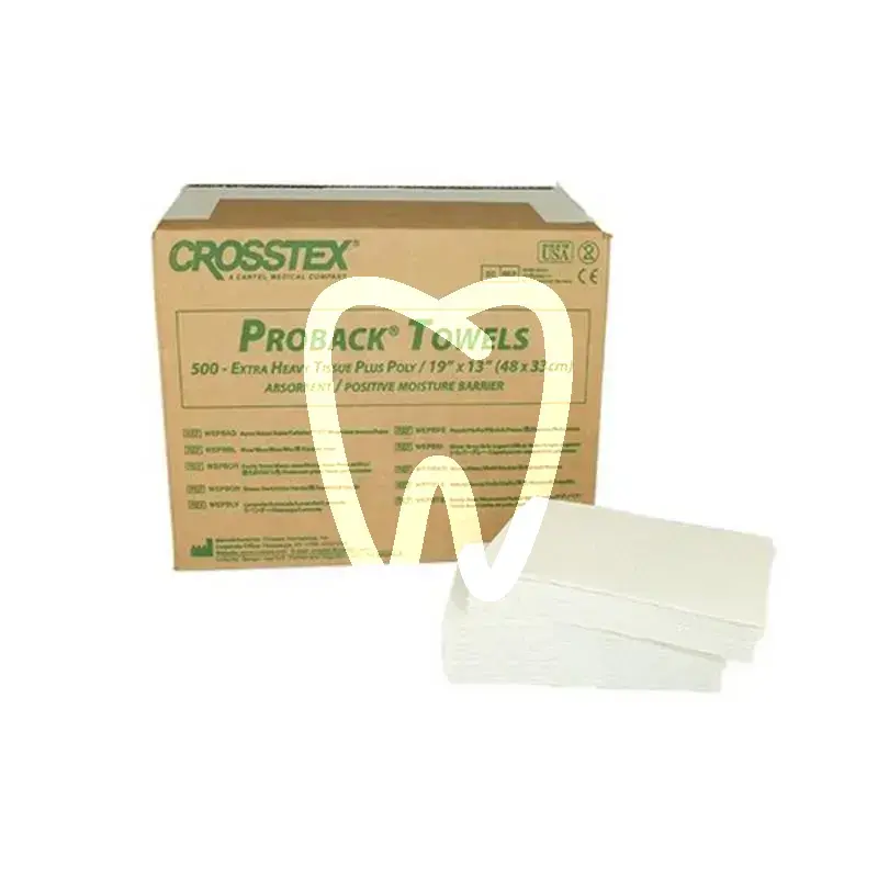 Crosstex serviettes 48x33cm blanc, 500pcs usage unique crosstex