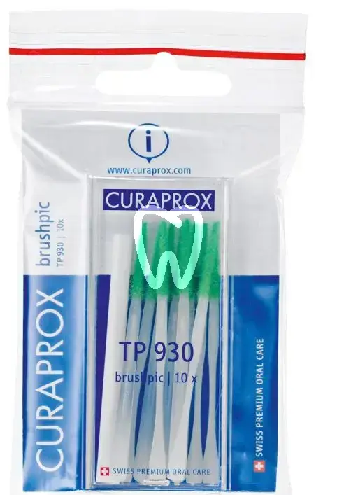 Curaprox tp 930 brushpic – cure-dents pour nettoyage interdentaire, 10pcs prévention curaprox
