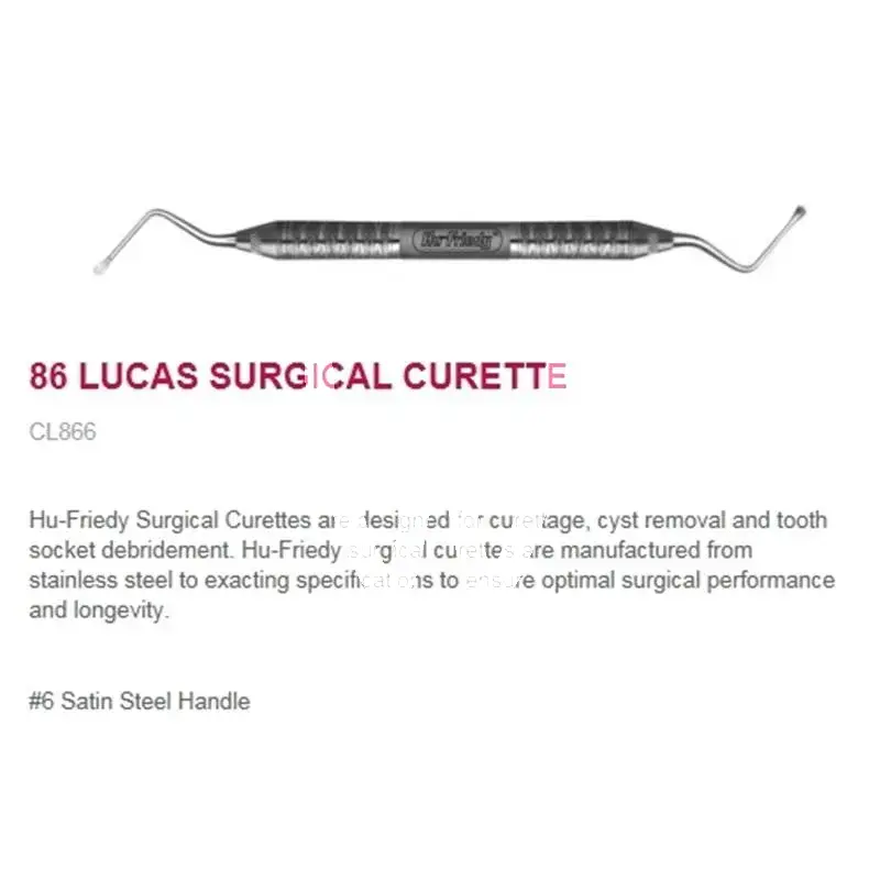 Curette chirurgie lucas 86 taille 6 instruments hu friedy