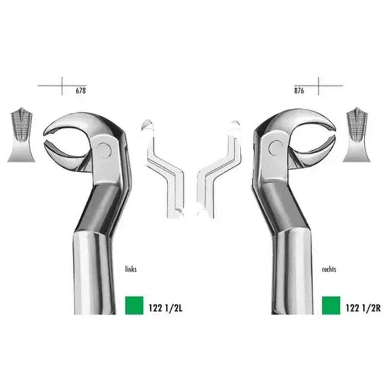 Davier 122 1/2l mandibule molaires gauches 1 pcs instruments carl martin