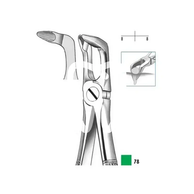 Davier 78 mandibule dents de sagesse 1 pcs instruments carl martin