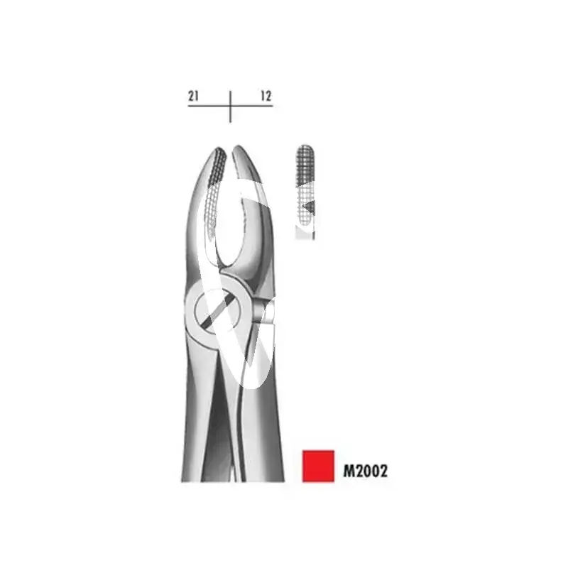 Davier m2002 mâchoire supérieure incisives/canines selon bücks pcs instruments carl martin
