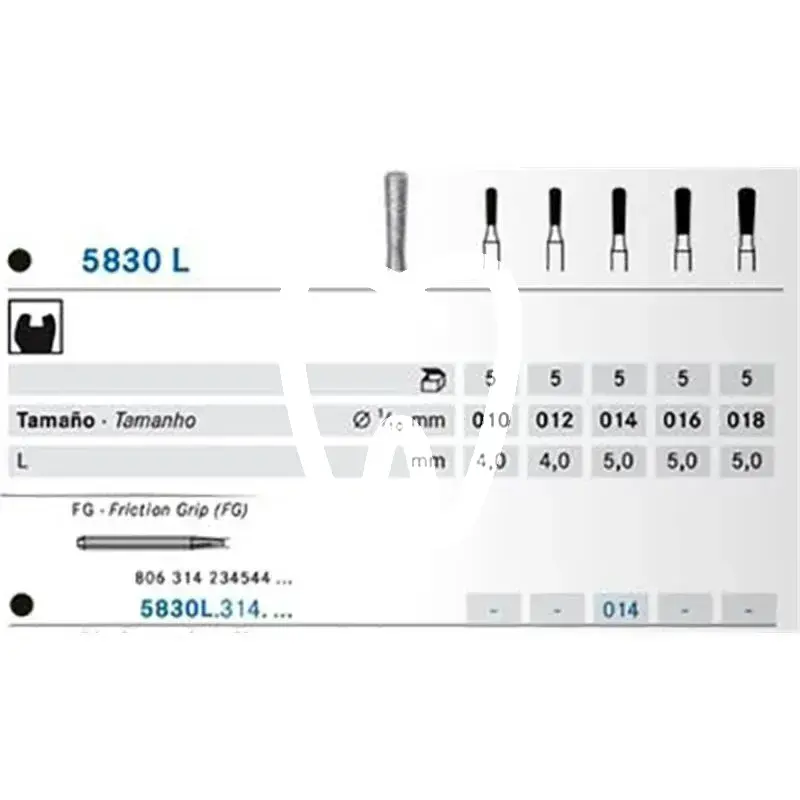 Dia 5830/014 fg x5st. - 5830.314.014 fraises komet