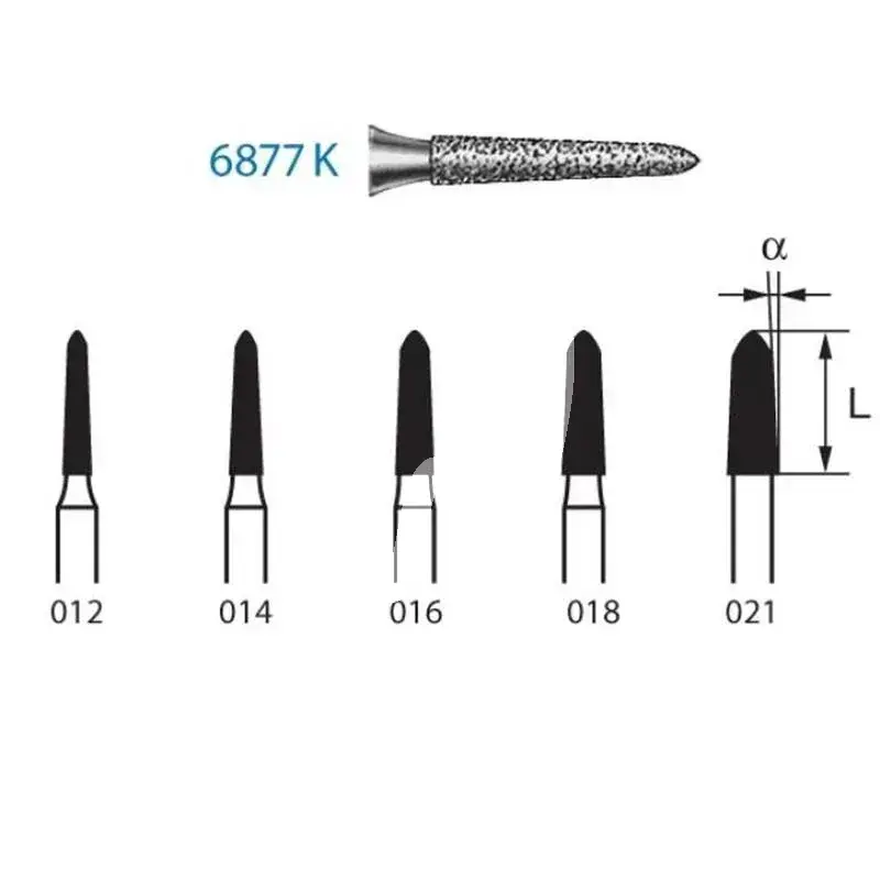 Dia 6877k/012 fg x5st. - 6877k.314.012 fraises komet