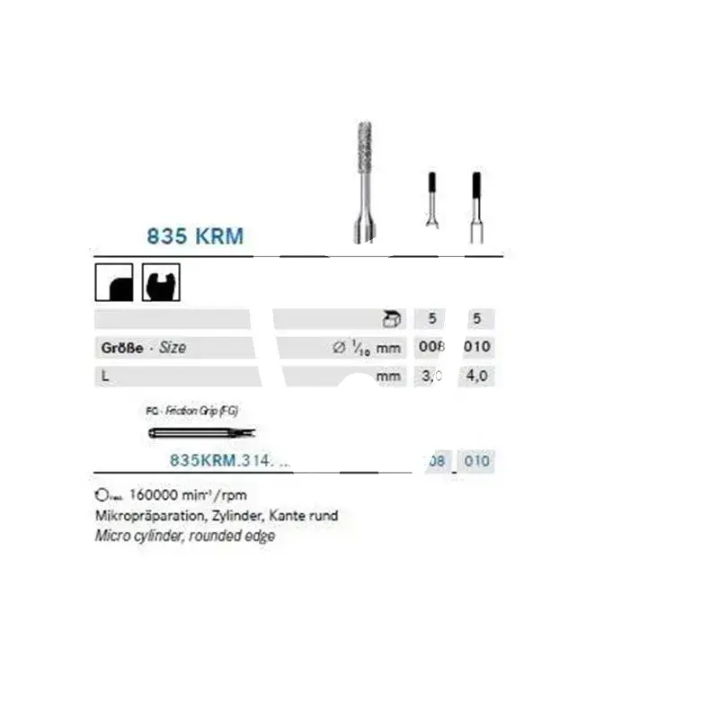 Dia 835krm/010 fg x5st. - 835krm.314.010 fraises komet