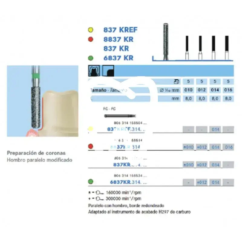 Dia 8837kr/016 fg x5st. - 8837kr.314.016 fraises komet