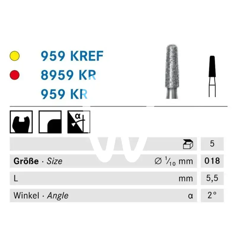 Dia 8959kr/018 fg x5st. - 8959kr.314.018 fraises komet