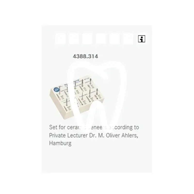 Diamant ceramic veneer ahlers #4388 - 4388.314 fraises komet