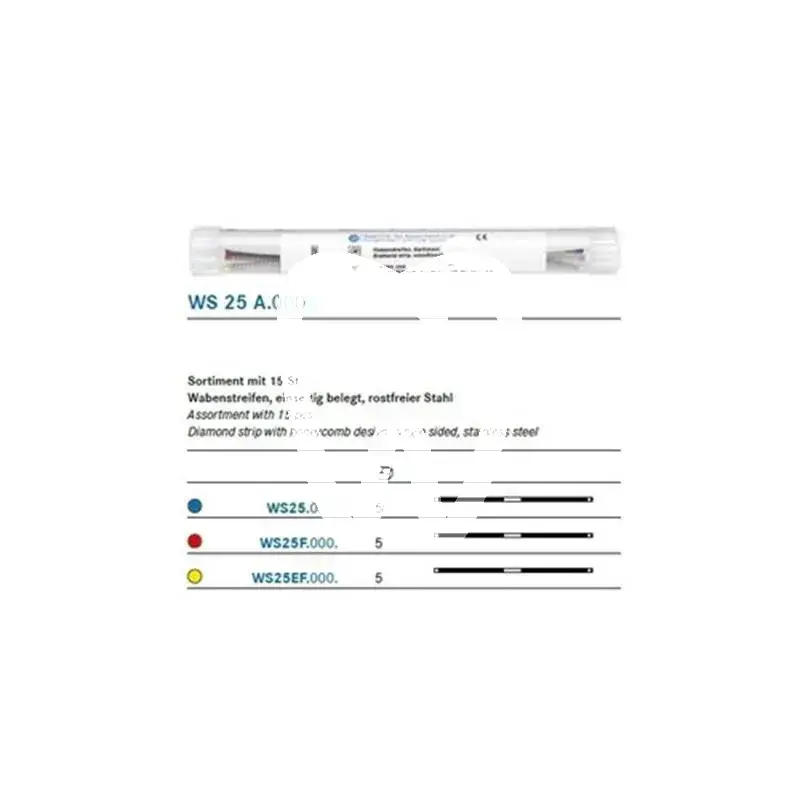 Diamantstrip jaune #ws25ef x10st. - ws25ef 000 matériel de polissage komet