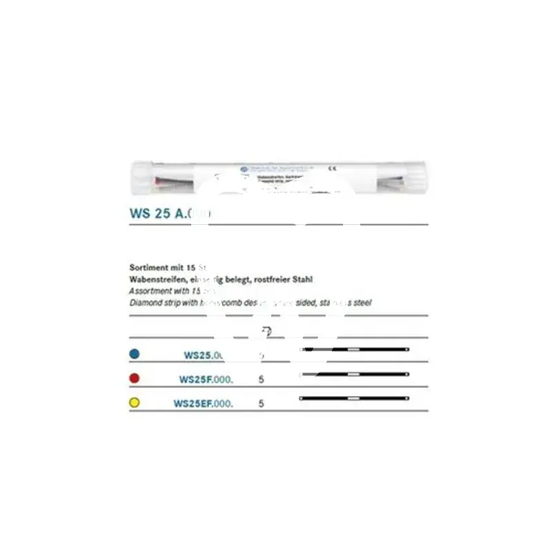 Diamantstrip rood #ws25f x10st. - ws25f 000 matériel de polissage komet