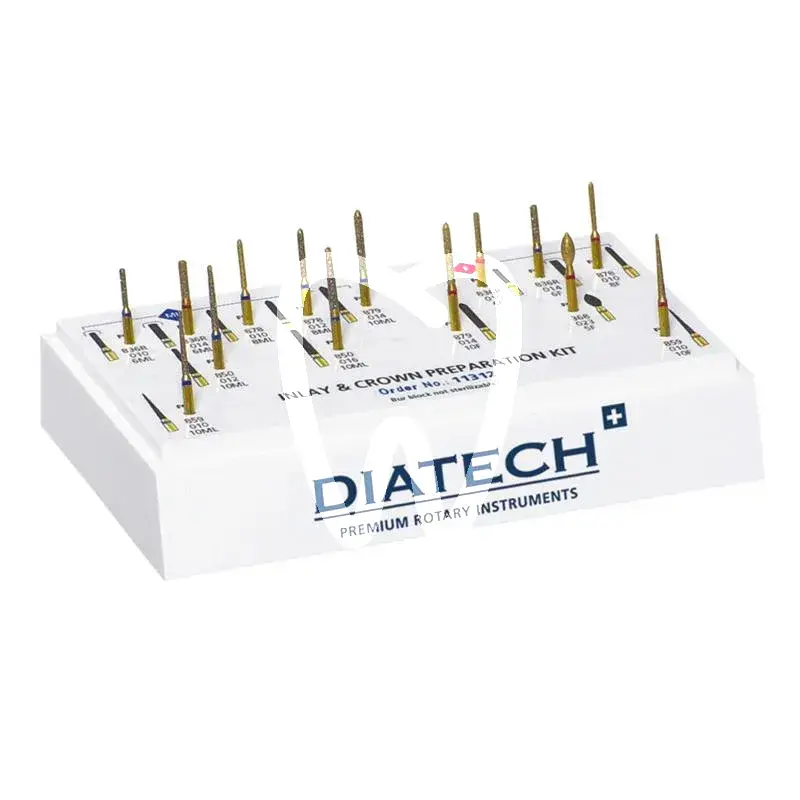 Diatech inlay + crown prep.kit 14st fraises coltene