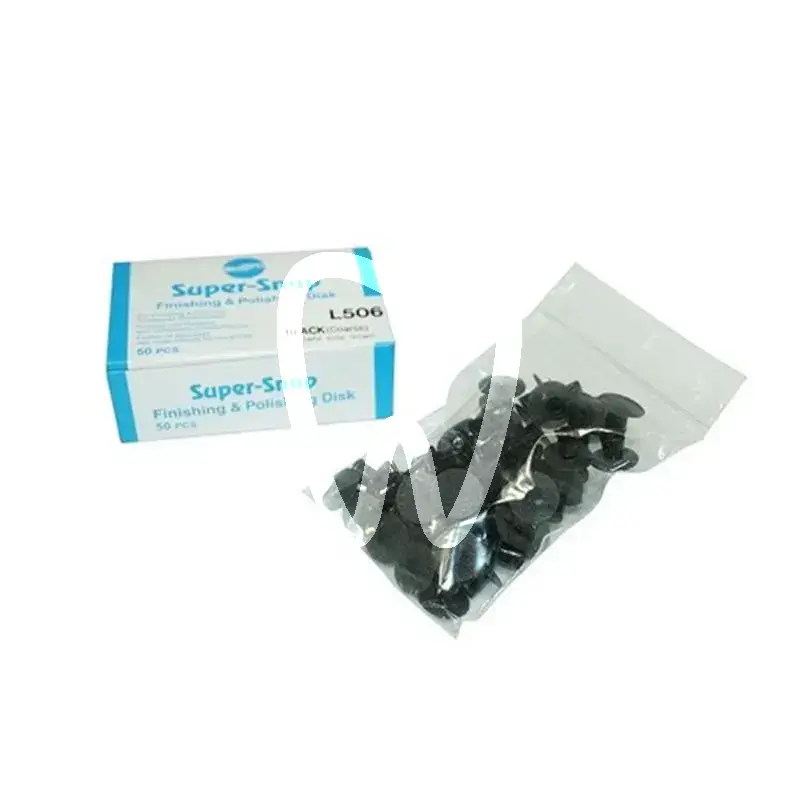 Disques super-snap 1 face grain gros noirs matériel de polissage shofu