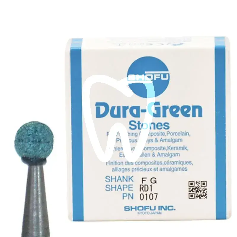 Dura-green steine rd1 turbine 12pcs matériel de polissage shofu