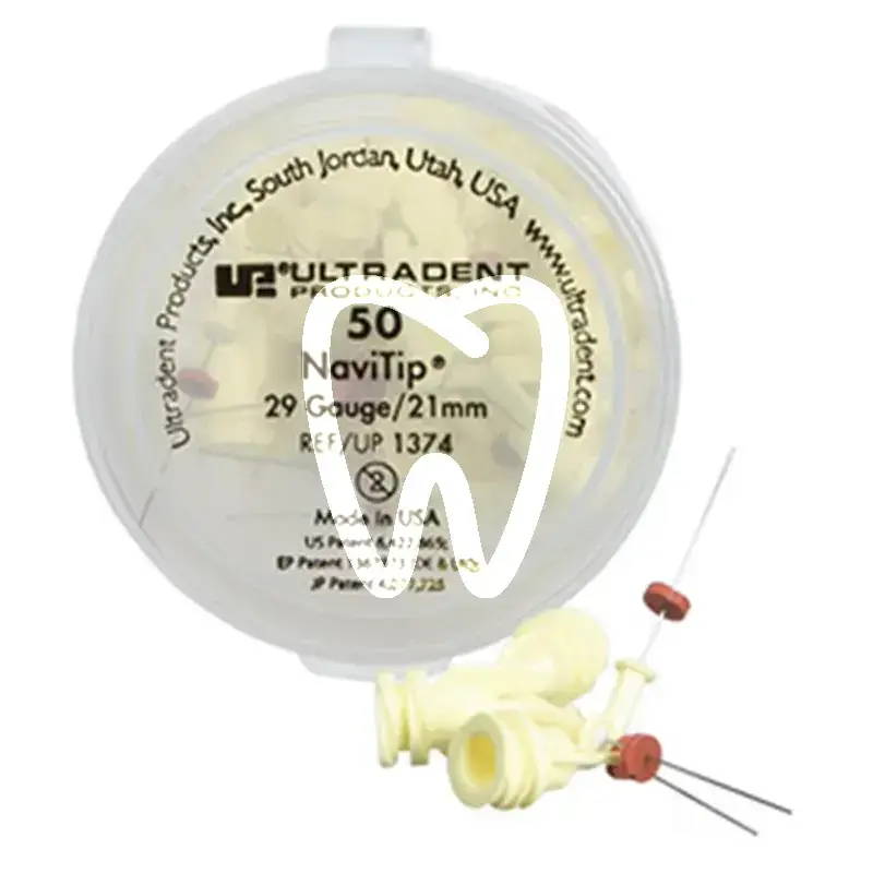 Embout navitip 29ga 21 mm jaune matériaux d'empreinte ultradent
