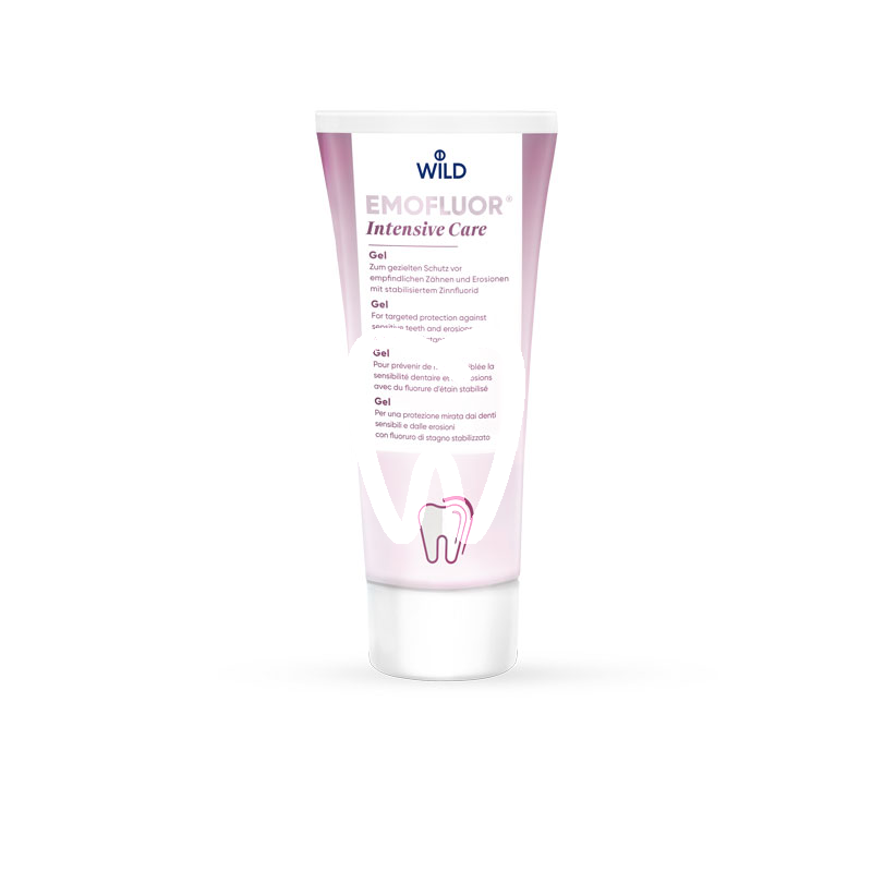 Emofluor intensive care – gel dentaire pour dents sensibles et érosion dentaire, 75 ml prévention wild