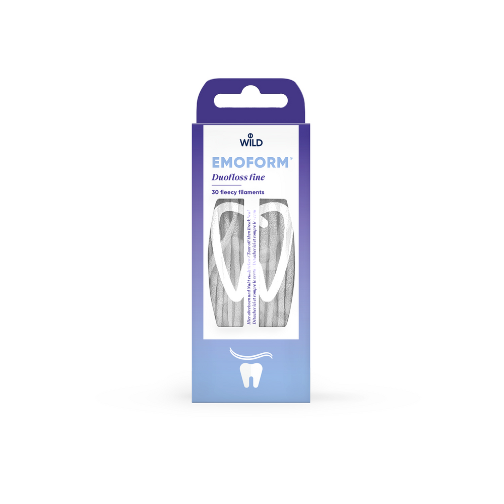 Emoform duofloss b+i fine, 30pcs prévention wild
