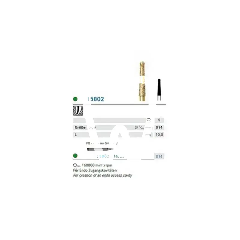 Endo 15802/014 fg x5st. - 15802.314.014 fraises komet
