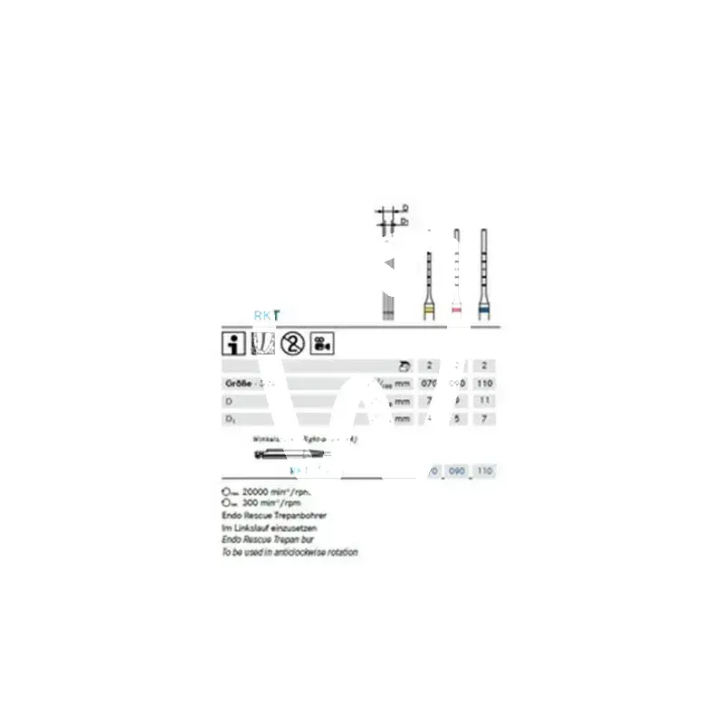 Endo rescue rkt #110 x2st. - rkt 204110 instruments komet