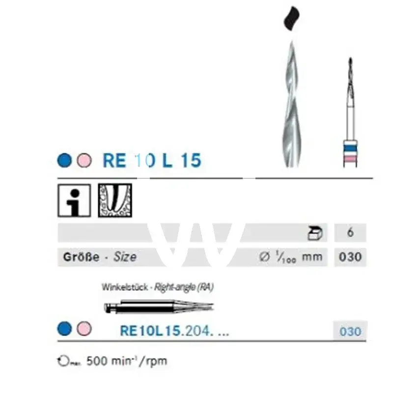 Endo restart file 030/10 15mm. x6st. - re10l15.204.030 instruments komet