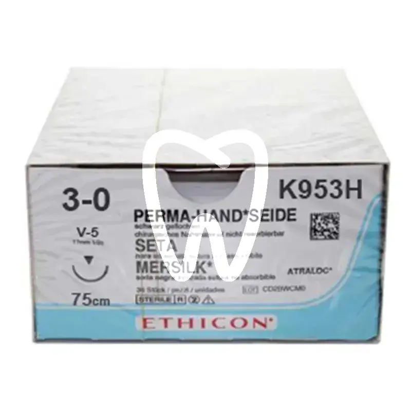 Ethicon soie noir 3-0 v5 0,75 36pcs chirurgie ethicon