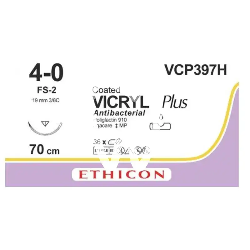 Ethicon vicryl plus violet 4-0/1,5 fs2 36pcs chirurgie ethicon