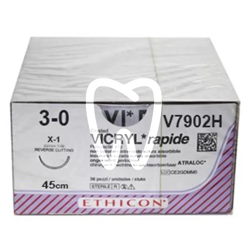 Vicryl rapid ungefärbt 3-0 x1 0,45 3dtz chirurgie ethicon