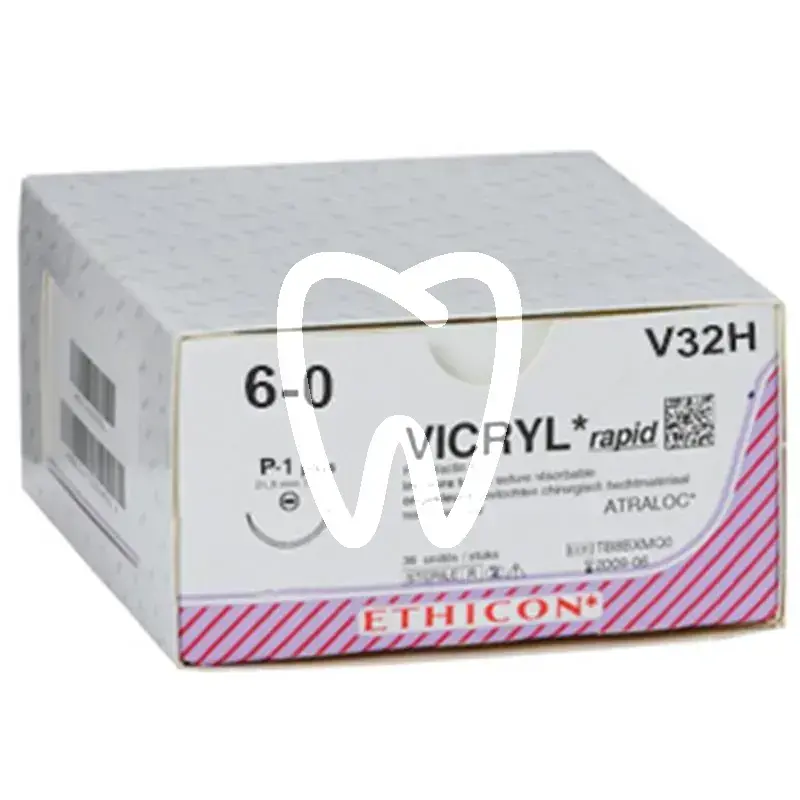 Ethicon vicryl rapid incolore 6-0 p1 0,45 36pcs chirurgie ethicon